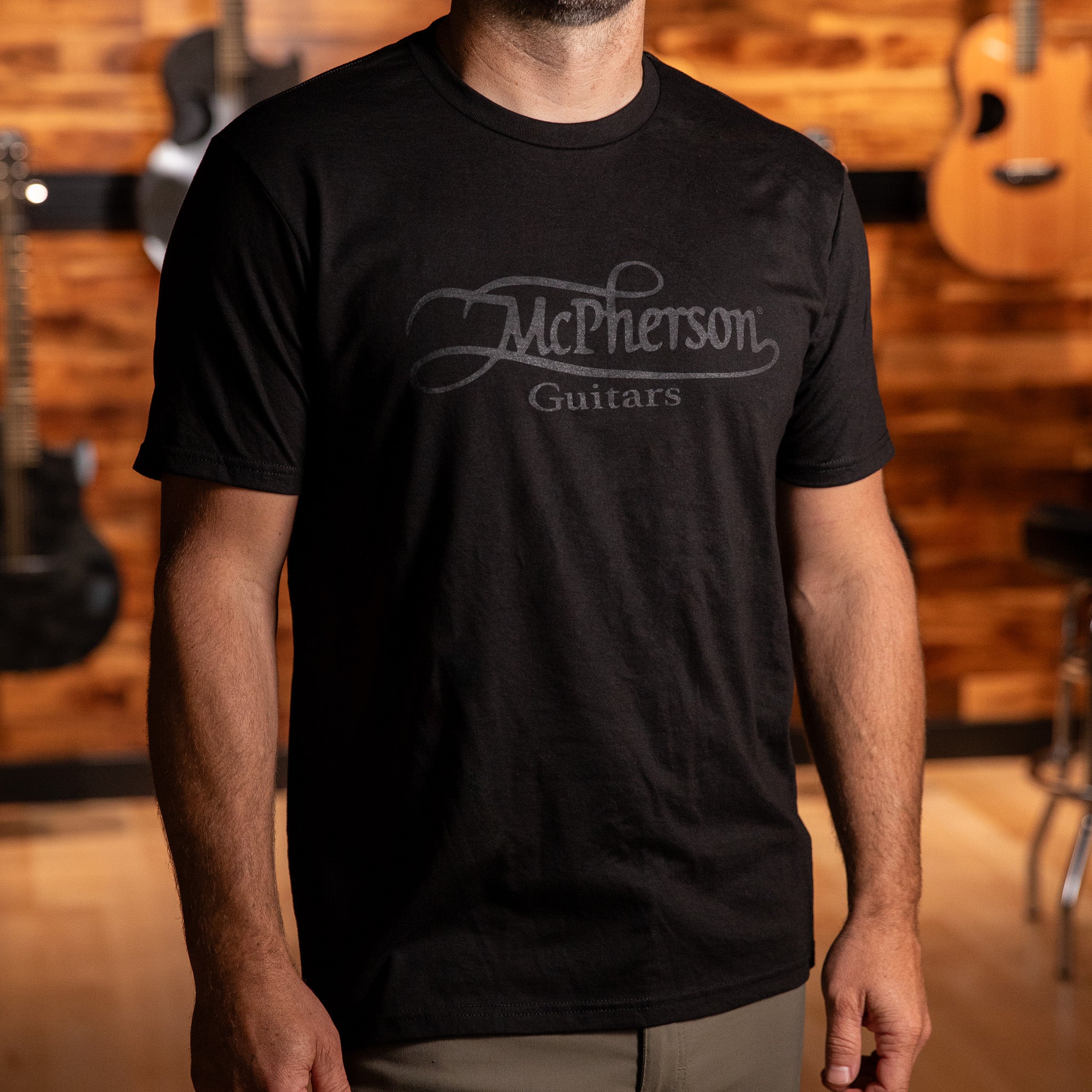McPherson Classic Logo T-Shirt – Charcoal/White