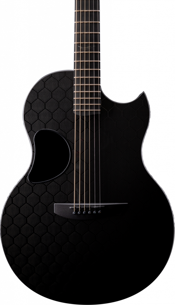 Honeycomb pattern carbon fiber guitar